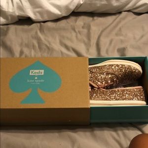 Kate spade rose gold keds